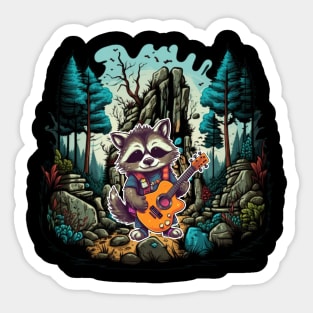 Get Ready To Rock With This Epic Forest Stage Sticker